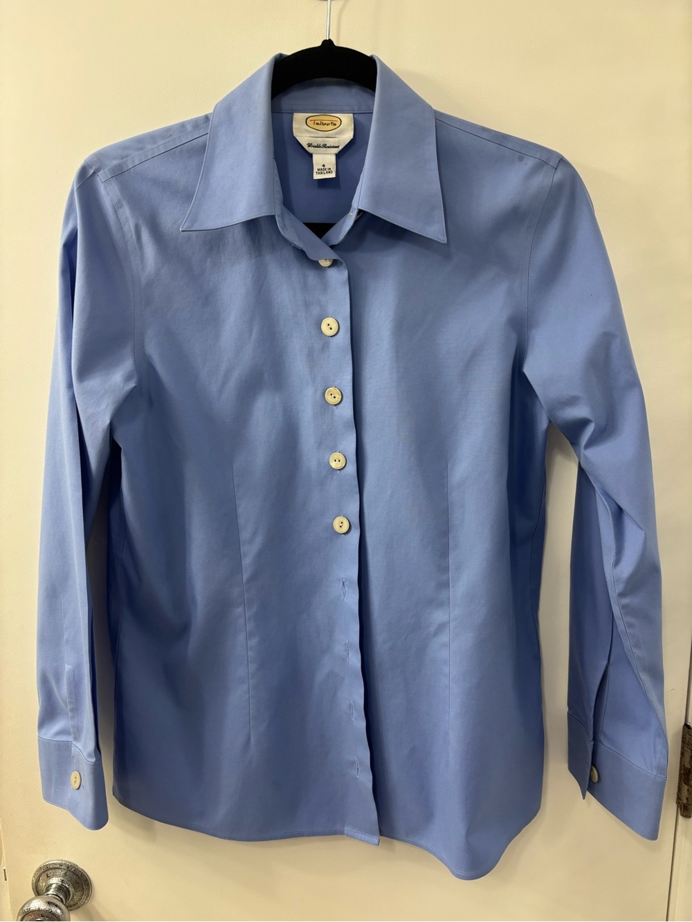 Talbots Light Blue Dress Shirt - Classic Collared Button-Up